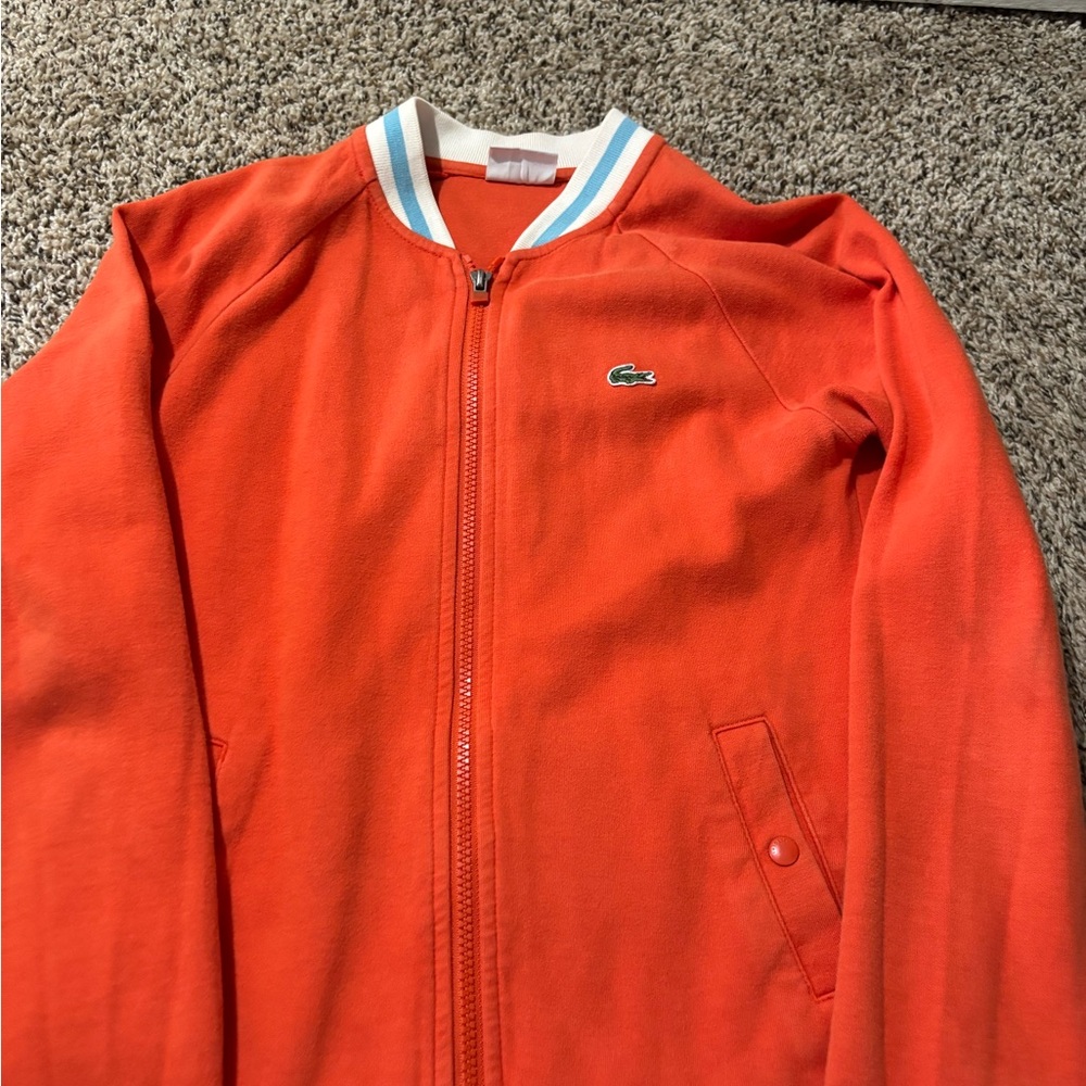 Lacoste Orange Bomber Jacket